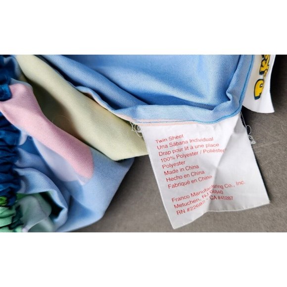 Pokemon Twin Bed Sheet Set Pikachu Pokeball - Picture 15 of 16